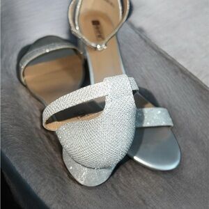 Elegant Silver Women's Sandals